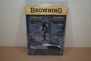 lot 167 image: Browning Folding Knife and Bottle Opener Combo Set