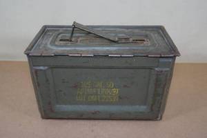 lot 192 image: Metal 50 Cal Ammo Can