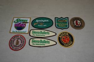 lot 211 image: Firearm Related Patches - Sierra, Ruger, Leupold, Nosler, Remington