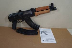 lot 2 image: Zastava Arms M92PV 7.62 x 39mm AK Style Semi-Automatic Pistol - 2 Magazines