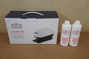 lot 12 image: Scalpmaster Professional Lather Machine with 2 Liquid Shaving Cream