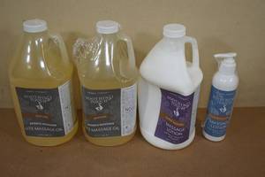 lot 34 image: Herbal Therapy Soothing Touch Massage Oil and Massage Lotion
