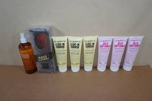 lot 39 image: Bass Premium Brush, Liquid Mousse, Leave in Conditioner, Soft Curl Gel