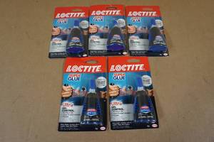 lot 48 image: 6 Loctite Super Glue -.14 oz each