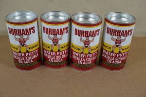 lot 49 image: 4 Durhams Water Putty -16oz each