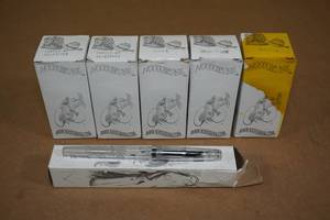 lot 55 image: Noodlers Ink Pen with Ink -2 Purple, Navy, Blue-Black, and Yellow