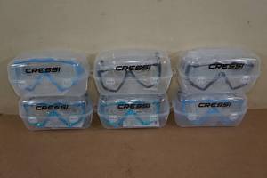 lot 79 image: 6 Cressi Snorkel Goggles