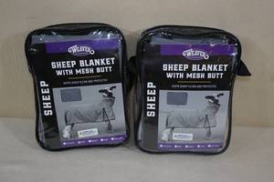 lot 95 image: 2 Weaver Livestock Sheep Blanket with Mesh Butt -Small