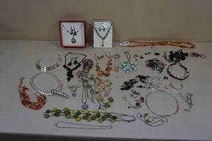 lot 151 image: Assorted Necklaces and Earrings -Some Sets