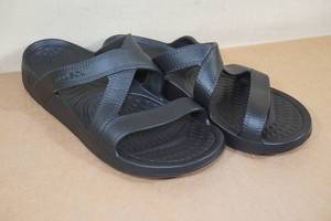lot 170 image: Nuusol Hailey Slide Womens Non-Slip Flip Flops -Size 8, Black