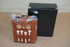 lot 172 image: Golfers Flask with Tees