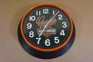 lot 203 image: Bulova Harley-Davidson Wall Clock