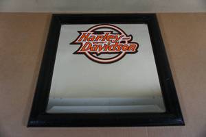 lot 210 image: Harley Davidson Framed Mirror