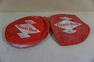 lot 216 image: Vintage Grain Belt Beer Tavern Bar Stool Covers