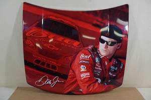 lot 226 image: Dale Earnhardt Jr. Budweiser Beer Tribute Metal Mini Hood
