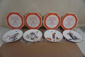 lot 290 image: 1977 Limited Edition Norman Rockwell Collector Plates