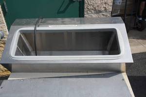 lot 244 image: Rolling Refrigerator with Prep Station