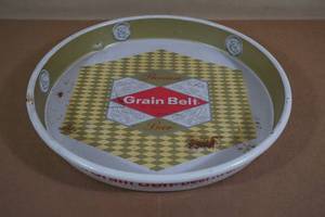 lot 277 image: Vintage Grain Belt Beer Metal Serving Tray