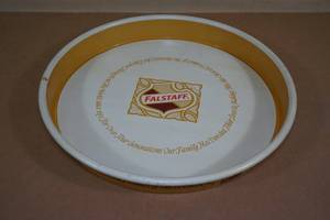 lot 278 image: Vintage Falstaff Brewing Metal Serving Tray