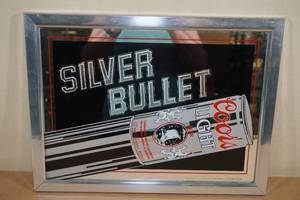 lot 283 image: Vintage Coors Light Silver Bullet Beer Mirror - Dated 1983