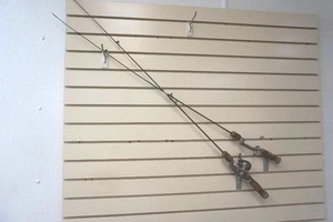 lot 52 image: vintage steel fishing rods