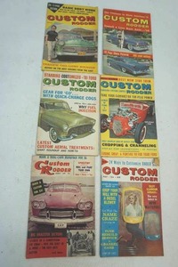 lot 61 image: vintage Custom Rodder magazines
