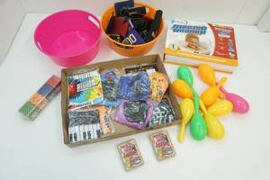 lot 120 image: party items and Hooked on Phonics