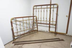 lot 156 image: antique bed frame