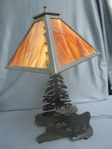 Metal & Slag Table Lamp