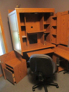 Armoire Desk & Chair
