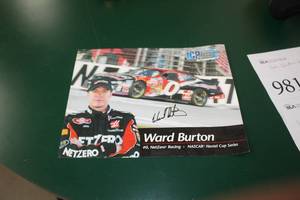 lot 983 image: Ward Burton Signed Poster