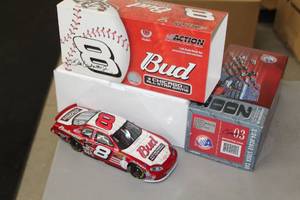 lot 885 image: Dale Earnhardt Jr #8 Budweiser  MLB All-Star Game 2003 Chevrolet Monte Carlo Stock Car 124-Scale 1 of 60456 Limited Edition Diecast Adult Collectible  by  Action Racing Collectibles
