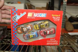 lot 963 image: Palmer Chocolate Race Car Set (in original packaging)