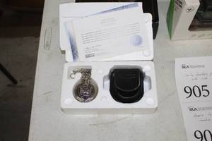 lot 905 image: Franklin Mint Harley-Davidson Wings of Glory Collector Watch (in original packaging) with Case, Certificate of Authenticity