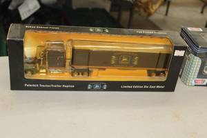 lot 915 image: John Deere Peterbilt TractorTrailer Limited Edition Diecast Adult Collectible
