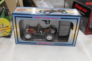 lot 939 image: Snap-on 1920s Pedal Racer 16-Scale Diecast Car Bank Replica  by  Pedal Cars