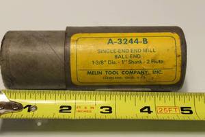 1 38 Diameter End Mill 1 Shank 2 Flute Melin Tool