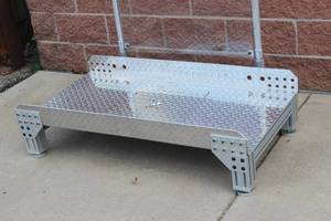 Portable Aluminum Cat Walk W Plexiglass Covered Guardrail