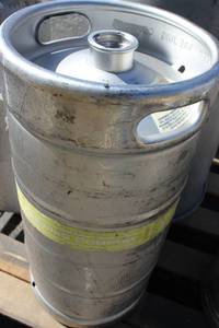 7.75 Gallon Stainless Steel Beer Keg Empty Tank