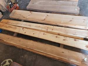 Lot of (5) Scotch Pine Wood Boards 1x8