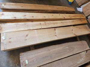 Lot of (5) White Pine Wood Boards 1x13