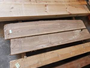 Lot of (5) Red Elm Wood Boards