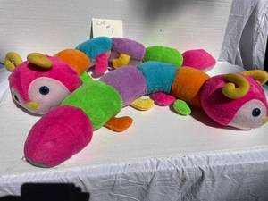 lot 7 image: Soft, long, cuddly and colorful caterpillars - good condition