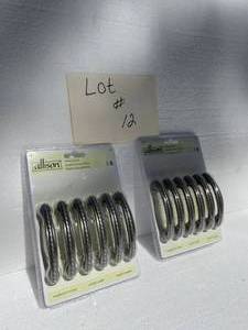 lot 12 image: Cabinet Door handles-Weathered nickel, 2-Pkgs, 6 in each, 3-inch