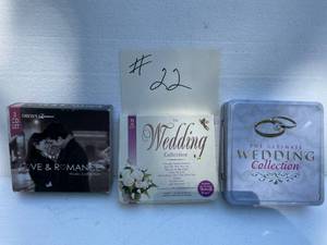 lot 22 image: Love & Romance CD Wedding Collection CD The Ultimate Wedding Collection CD. Used Once.