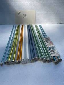 lot 30 image: Large Lot Of Knitting Needles Sizes-8,10.5,11,13,15