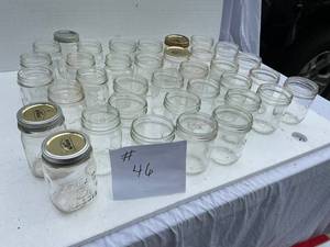 lot 46 image: 36 Pint Glass Canning Jars