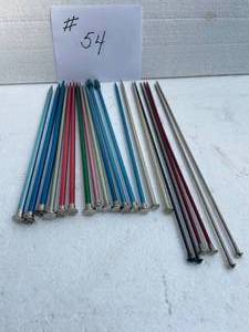 lot 54 image: Large Lot Of Knitting Needles Sizes 4,6,8,9,10.5