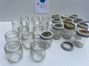 lot 61 image: 20-Canning Glass Jelly Jars