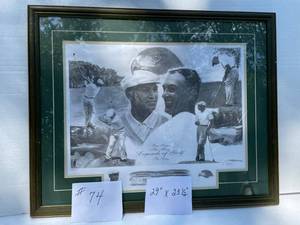 lot 74 image: Ben Hogan The Hawk Legends Of Golf, The Series. 29x23.5 11121500